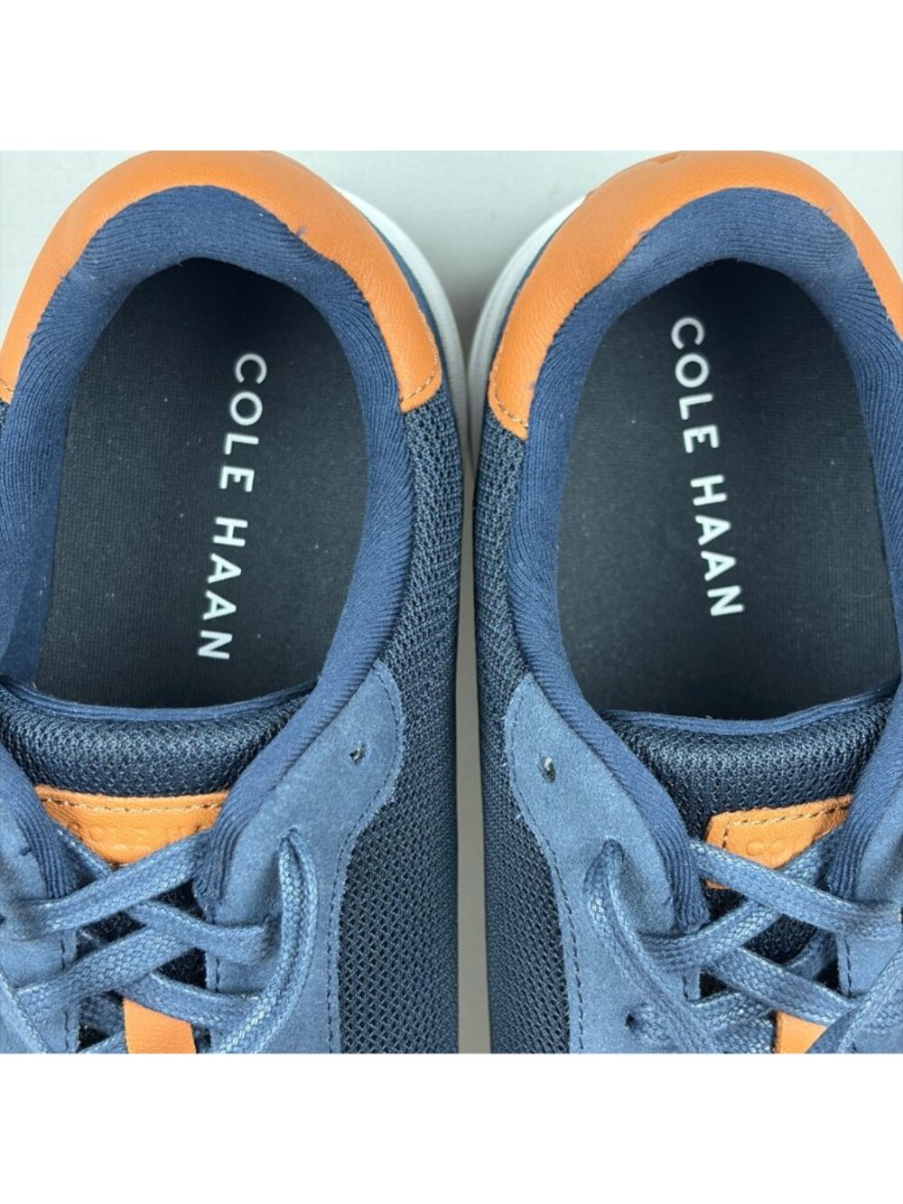 Cole Haan Grand Crosscourt Sideserve Casual Shoes Mens 10.5 Navy Blue Sneakers - Picture 7 of 10